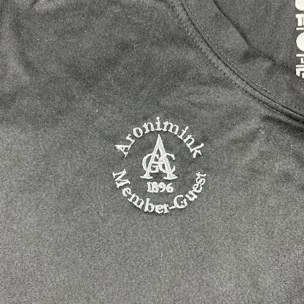 Aronimink Nike Dri-FIT Tee Large Black Men's Athletic Cut Long Sleeve